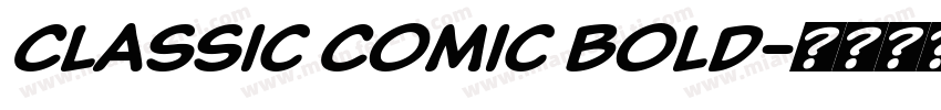 Classic Comic Bold字体转换